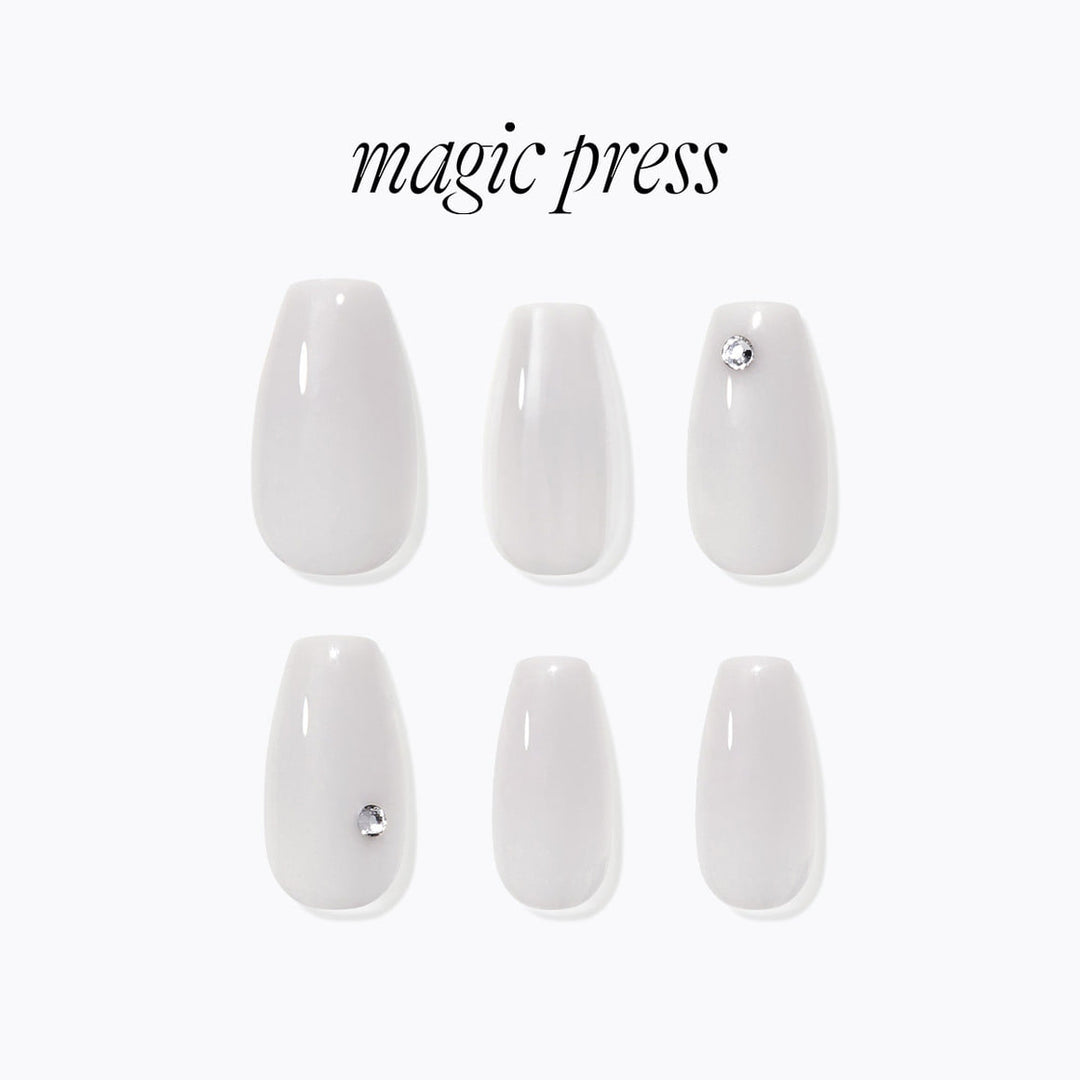 Magic Press Nails (Mani) - Pearl Grey