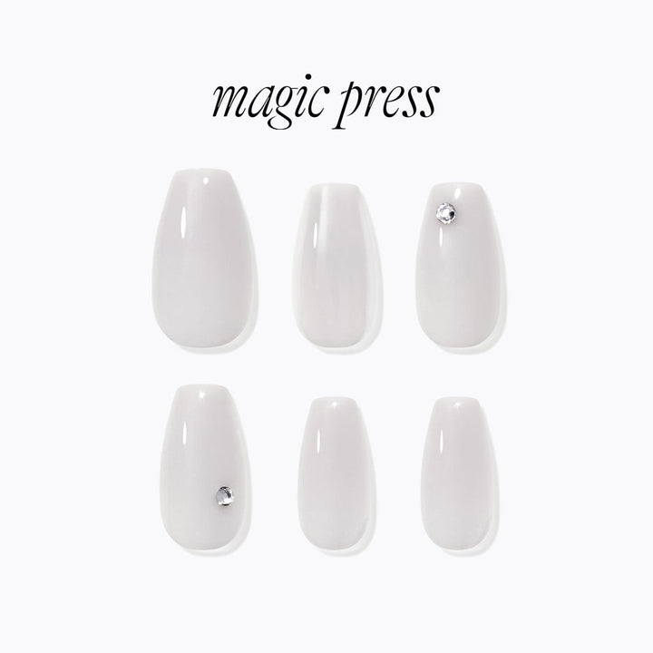 Magic Press Nails (Mani) - Pearl Grey