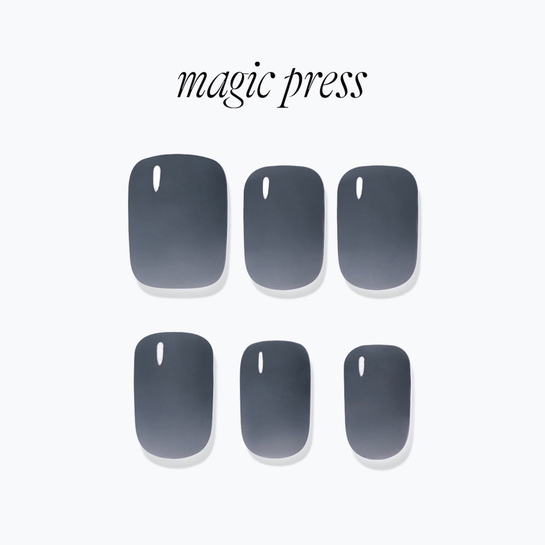 Magic Press (Mani) - Noir (Regular Round)