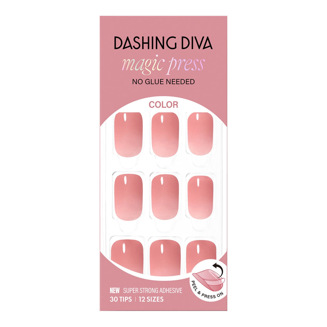 New Magic Press Nails (Mani)  - Rosy (Regular)