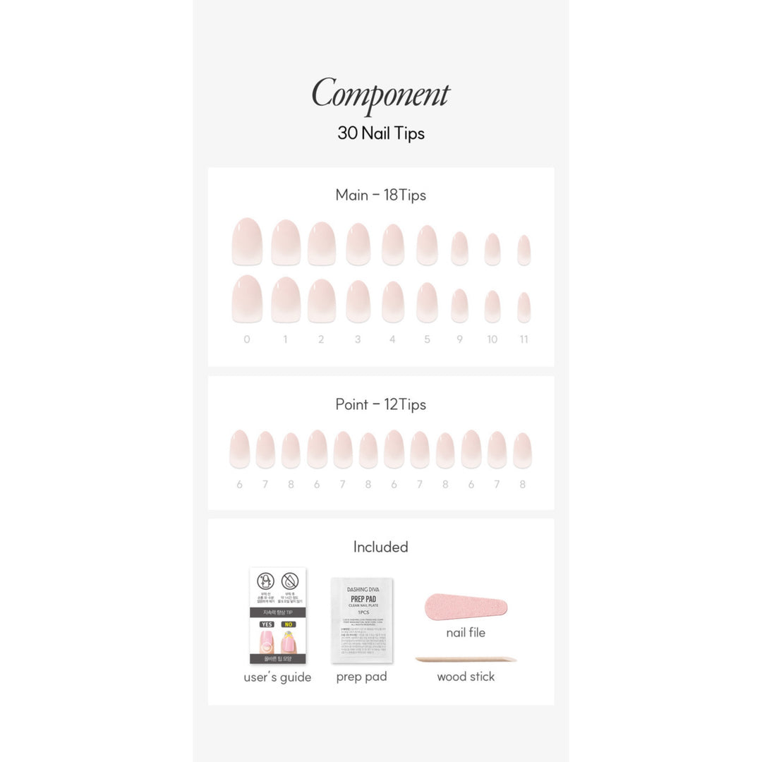 New Magic Press Nails (Mani)  -  Milk Layer