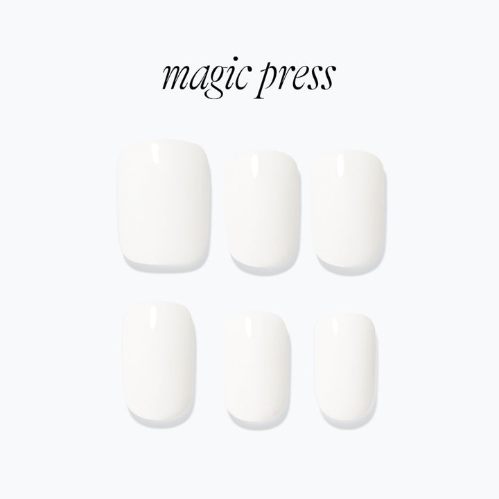 New Magic Press Nails (Mani)  - Steady White