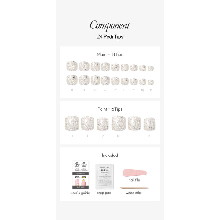 New Magic Press (Pedi) - Silver Sparkle (Pedi)