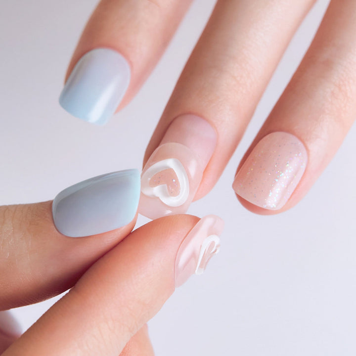 New Magic Press Nails (Mani)  - Sky Heart (Short)
