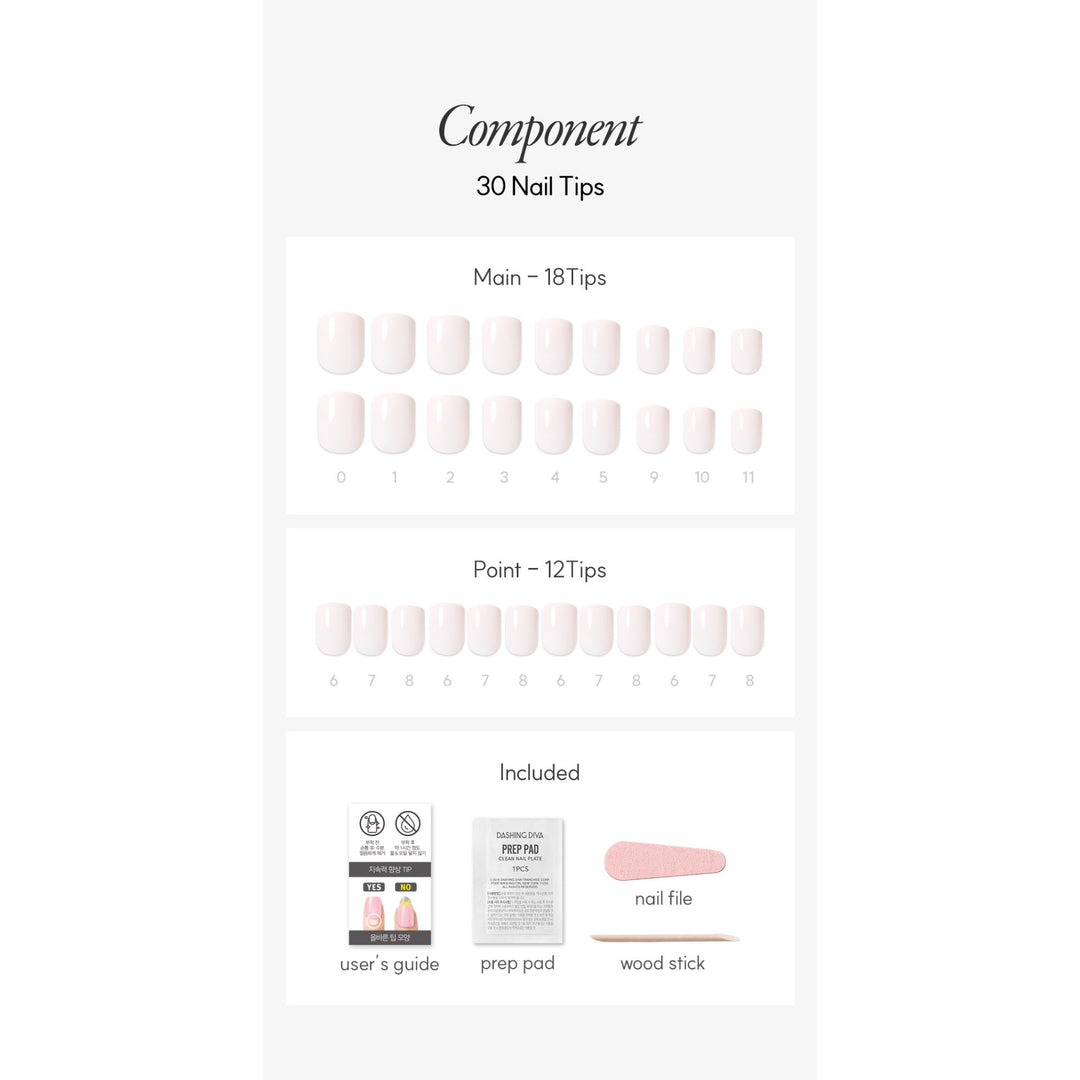 New Magic Press Nails (Mani)  - Marshmallow