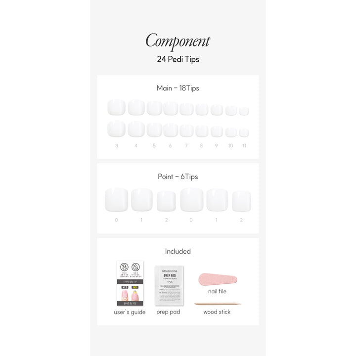 New Magic Press (Pedi) -  Titanium White