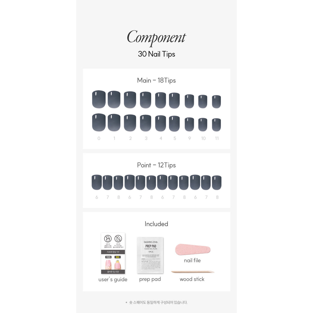 Magic Press (Mani) - Noir (Regular Round)